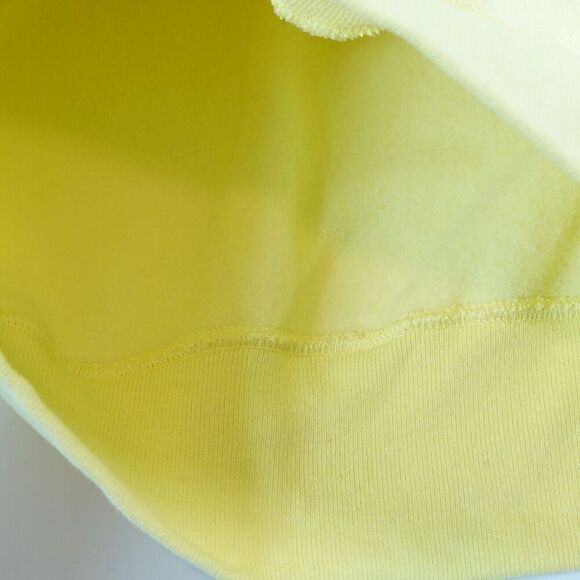 Champion Reverse Weave Hoodie Mens Medium Yellow Graphic Logo Cadmium Sporty - Picture 12 of 16